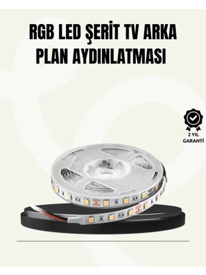 Nemere İthalat Tv Arkası LED Şerit Işık Otomatik Açma Kapama Özellikli 2mt Nemere Ithalat
