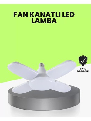 Nemere İthalat Katlanabilir 4 Kollu LED Ampül 60 Watt 6000 Lumen Beyaz Işık Nemere Ithalat