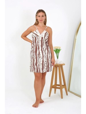 Çamaşır Kenti Moda Kadın Büyük Beden Ip Askılı Gecelik Beruflic