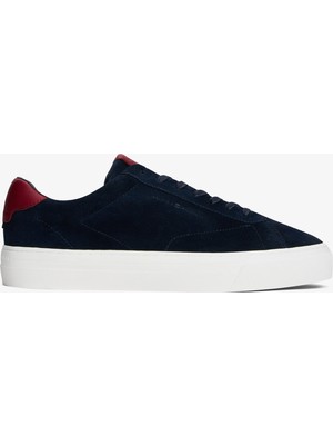 Tommy Hilfiger Premium Cupsole Suede Erkek Lacivert Sneaker