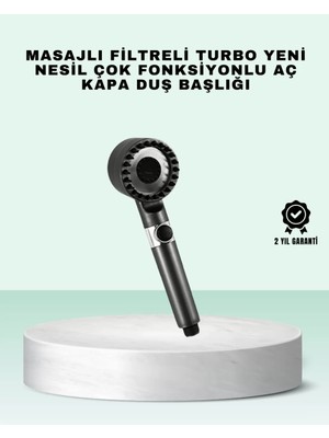 Nemere İthalat Aç Kapa Tuşlu Filtreli Duş Başlığı Yeni Nesil Tasarım Nemere Ithalat