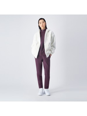 Champion Hooded Full Zip Kadın Beyaz Şofman Üstü