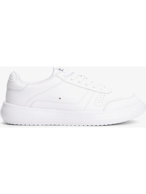 Tommy Hilfiger Modern Lightcup Leather Erkek Beyaz Sneaker