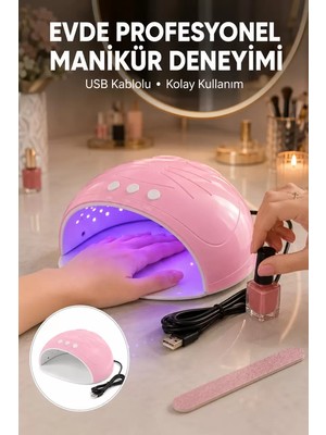 Nemere İthalat 45W Güçlü Ultraviyole Işıklı Oje Kurutucu Cihaz Yeni Nesil Nemere Ithalat