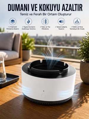 Nemere İthalat Elektronik Küllük Duman Giderici Hava Temizleyici Nemere Ithalat