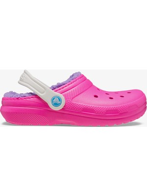Crocs Classic Lined Clog Çocuk Pembe Terlik