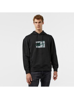 Tommy Hilfiger Tommy Jeans Rlx Graffiti Signature Erkek Siyah Sweatshirt