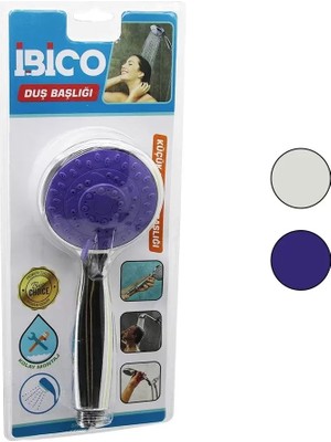 Nemere İthalat Küçük Duş Başlığı - Kademeli - Bombeli - Krom Gövde - 8 cm Çap Nemere Ithalat