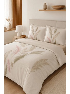 Özdilek Miscanthus Çift Kişilik Nevresim Takımı - Krem