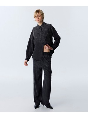 Twist Hotfıx Baskılı Pantolon TW6260003167036