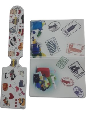 Ayrex Tarix Valiz Etiketi + Pasaport Kabı (Set-1)