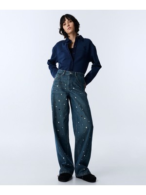Twist Karma Trok Baskılı Jean Pantolon TW6260018020165