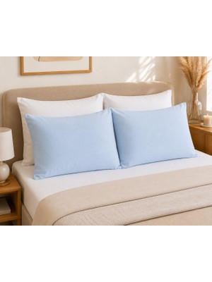 Tekstil Stokları 2 Adet 50X70 cm %70 Pamuk %30 Polycotton Yastık Kılıfı