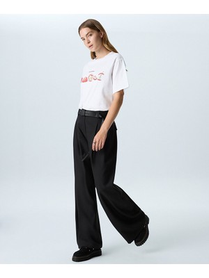 Twist Sloganlı Kemerli Pantolon TW6260003310001