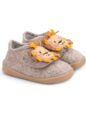 Igor Homie Leon Çocuk Aslan Desenli Panduf - Taupe W10329-183