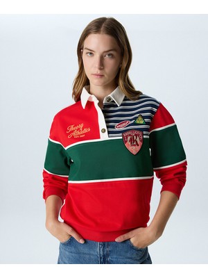 Twist Colorblock Polo Yaka Sweatshırt TW6260091146034