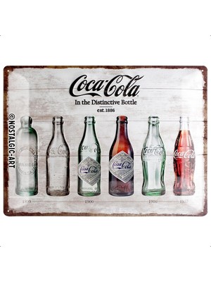 Ayrex Nostalgic-Art Coca-Cola – Şişe Timeline – Coke Hayranları Için Hediye Fikri, Retro Sac