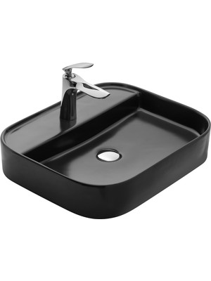 Paluci  Anka Matt Black Çanak Lavabo