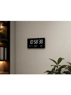 Ayrex LED Ekran Duvar Saati 21 Inç