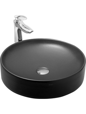 Paluci Calvin Matt Black Çanak Lavabo