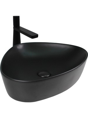 Paluci Doğa Multi Matt Black Çanak Lavabo