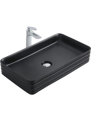 Paluci Arte Plus Black Dikdörtgen Lavabo