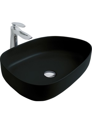 Paluci Duru Matt Black Çanak Lavabo