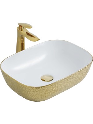 Paluci Jasmine Leopar Gold Lavabo