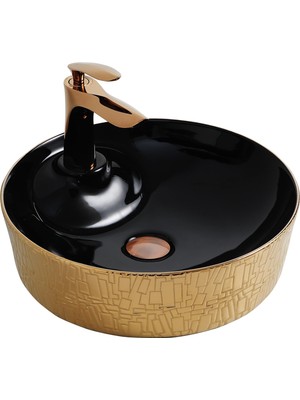 Paluci Tesla Black Rose Gold Lavabo