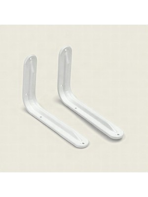 Upstyle Raf Ayağı Demir 140X110 mm Beyaz 2 Adet