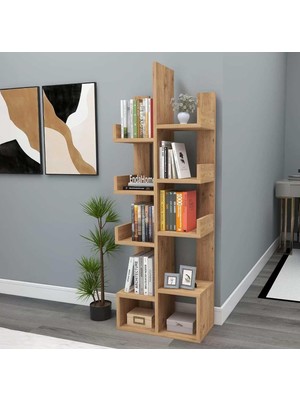 Ayrex Reyo Home Enda Pamfilya 10 Bölmeli/raflı Kitaplık Atlantik Çam