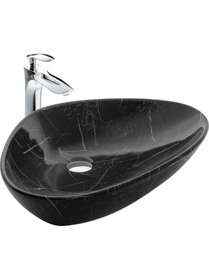 Paluci Doğa Galaxy Mermer Desen Lavabo