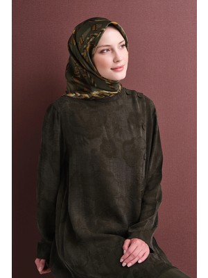 Armine Karma Desenli Jakarlı Sura Ipek Eşarp 9607DS