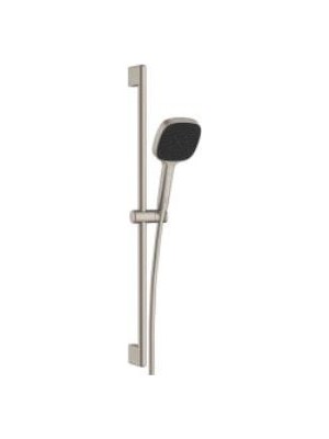 VitrA Artema Core Square A4591734 3f Sürgülü El Duşu Takımı, Fırçalı Nikel
