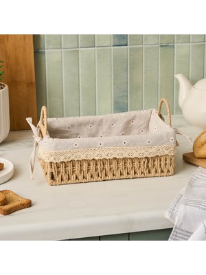 Emsan Daisy Ekmek Sepeti Vizon 25 Cm