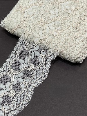Ayrex Karan Tuhafiye Dantel/kolberli Dantel / 2 Metre Boyunda / 6 cm Eninde, Açık Sütlü Kahve