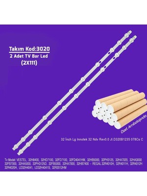 Ayrex Senturk Elektronik 32SC5600 LED Bar Takım ile Uyumlu