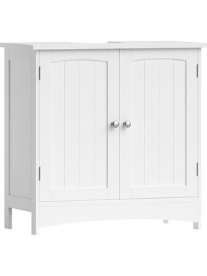 Ayrex Vasagle 2 Kapılı Lavabo Dolabı, Banyo Dolabı, Ayarlanabilir Raflar, Bol Depolama Alanı, 6