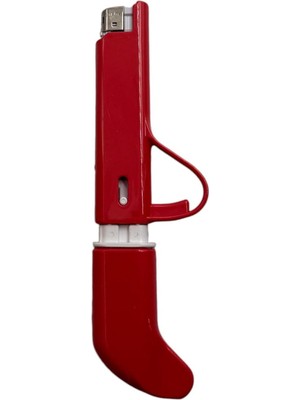 Ayrex Tusah Mum Çakmağı Ergonomik Tasarım, Kırmızı