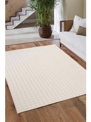 Ayrex Tropikal Home Bubble Puffy Post Peluş Kesme Halı Yolluk Kaymaz Taban Yıkanabilir Pofuduk Ot