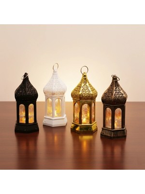 Ttt Ramazan Temalı Büyük Altıgen Kapalı Kubbe LED Lamba
