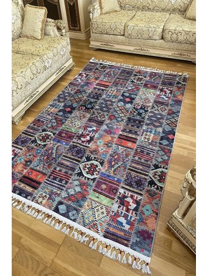 Ayrex Motto Hali Dokuma Taban Yıkanabilir Kaymaz Taban Kilim Salon Halısı Mutfak Halısı Yolluk,