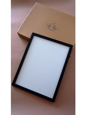 Ayrex Ahşap Çerçeve 30X40 cm Premium Frame Siyah & Ahşap & Beyaz Çerçeve (Siyah)