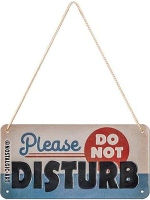 Ayrex Nostalgic-Art Retro Asma Levha Do Not Disturb – Hediye Fikri Olarak Uyarı Levhası Metal, D