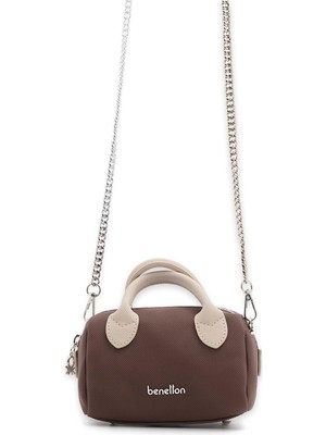Benetton BNT_1825 10X15X9 Çapraz Kahverengi Kadın Çanta