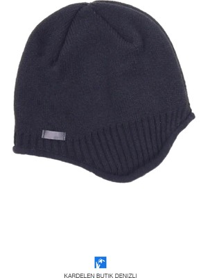 PIECE SIGNATURE Casual Içi Polarlı Kulaklı Akrilik Yün Bere ( Unisex )