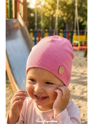 PIECE SIGNATURE %100 Cotton Çift Kat Kız Çocuk Penye Bere ( 1-4 Yaş )