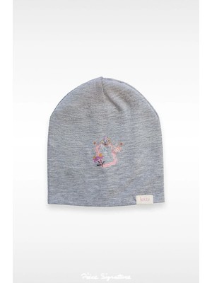 PIECE SIGNATURE %100 Cotton Çift Kat Kız Bebek Penye Bere ( 0-18 Ay )
