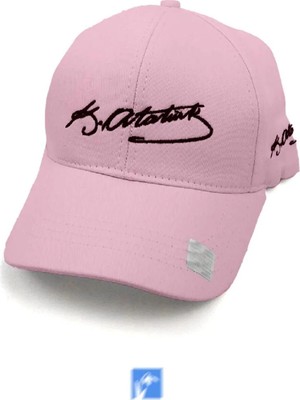 PIECE SIGNATURE Eck Tekstil Unisex Pembe Atatürk Işlemeli Şapka