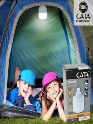 Cata 30 Watt Taşınabilir Şarjlı LED Ampul Beyaz